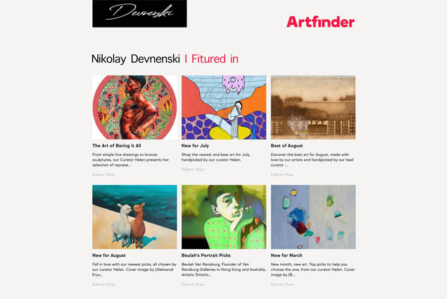Devnenski fitured in Artfinder